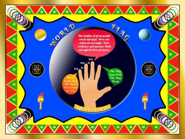 World Flag - Hand World Flag - Hand